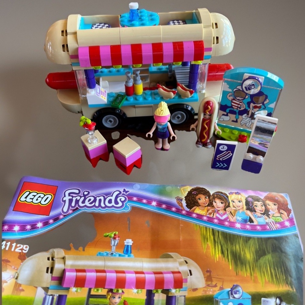 LEGO Friends "Amusement Park Hot Dog Van" 41129 Complete with no box.